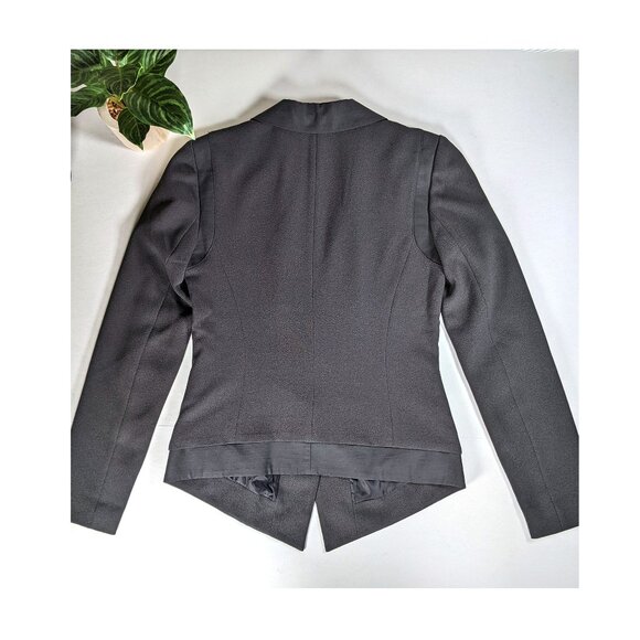 Vera Wang Multi Media Gray Blazer with Layered Hem Women's Size XS - Picture 3 of 9